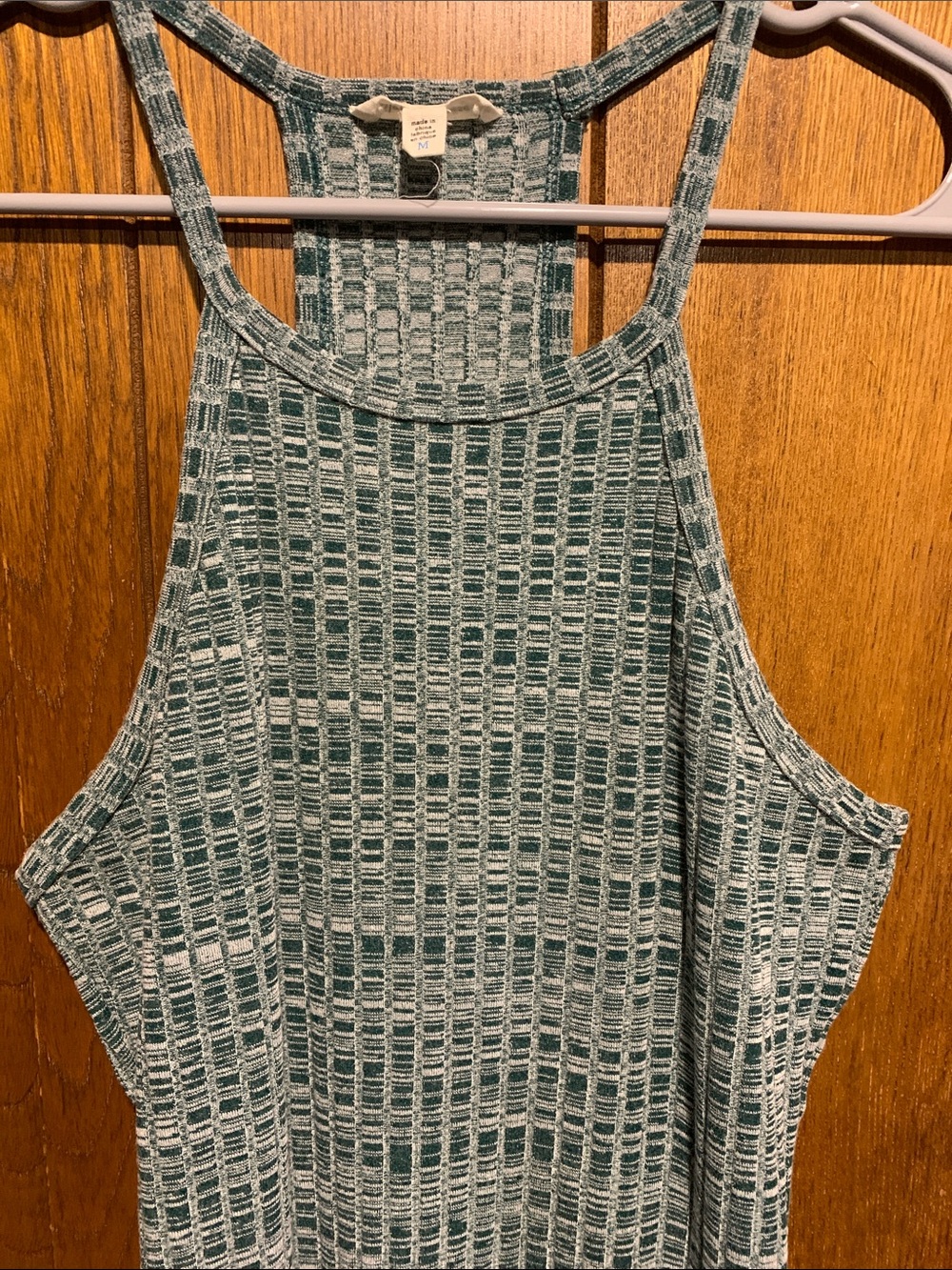 silence + noise Green Space Dyed Dress - Picture 4 of 7